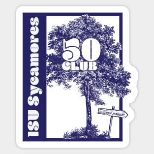 ISU Sycamore Theater 50 Club (Blue version) Sticker